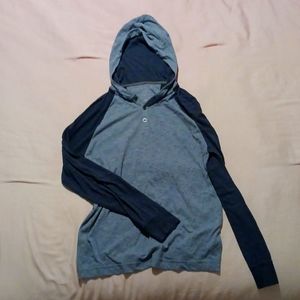 Banana Republic Men's M hooded long sleeve w/ buttons